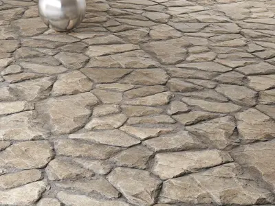 Mrf-Pavement Set29 Low-poly 3D model