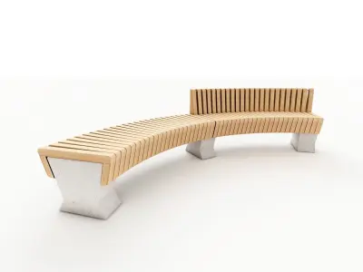 Modular benches 01 3D model