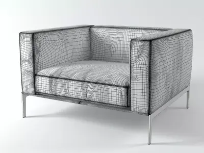 1343 Piu Armchaor 3D model