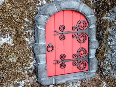 Pixie christmas door 3D print model