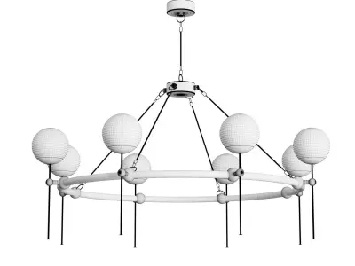 Chandelier MONTVIEW by Currey Company 3D model