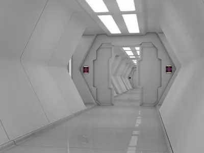 Sci Fi Corridor 3D model