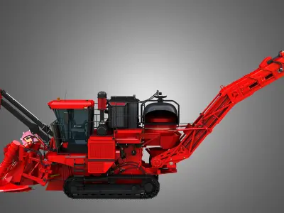 Austoft 8000 Sugercane Harvester 3D model