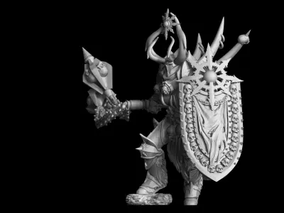 Kaynna statue of demon 3D print model