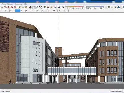Sketchup School and University B2 3D model