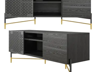 Kave Home Milian TV stand Low-poly 3D model