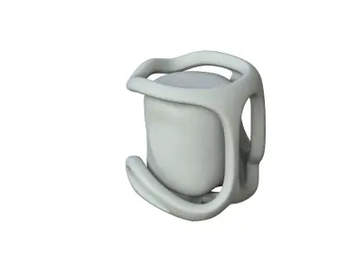 SciFi Shape Object Low Poly 44 Low-poly 3D model