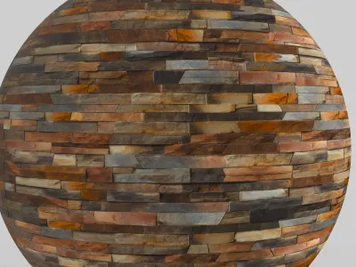 Stone Brick Wall Material and Texture Texture