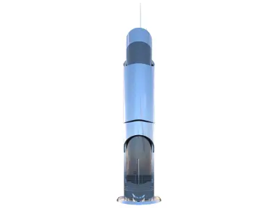 Scifi Building Futuristic Building 3D model 3D model