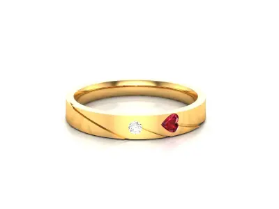 Solitaire Engagement Wedding Diamond Ring 3D print model shop