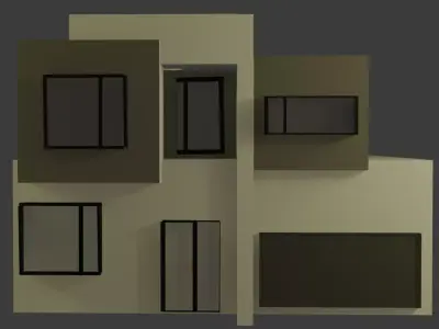 modern villa 3D model