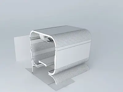 C lounge box with light in it Free 3D model