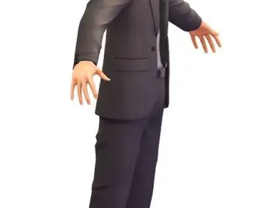 Cartoon High Poly Subdivision Avatar 009 Low-poly 3D model