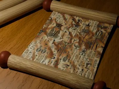 Ancient Egypt Hieroglyphs  - VOL 2 - 12 Seamless PBR Texture