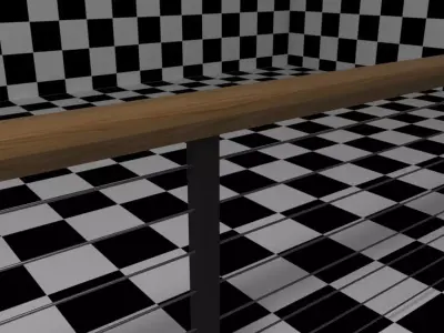 Cable Railing Style 1 3D model