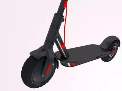 Electric scooter 3D model by turbosg789