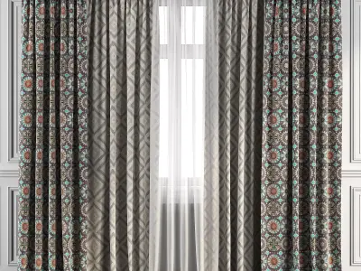 Curtain Set 94 3D model