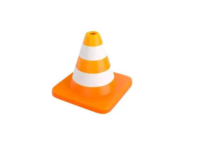 Traffic Cone 3D model 9