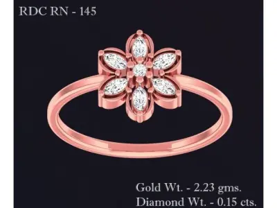 Women Ring 3D print model 50