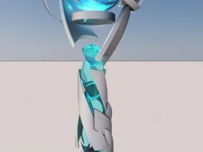Sci-fi Tower Low-poly 3D model