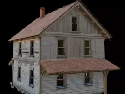 Abandoned Wooden House 3D model