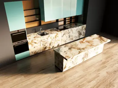 60-Kitchen12 glossy 5 3D model