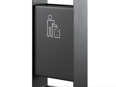 Litter bin Radium by mmcite 3D model