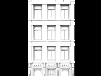 face for background vol4 3D model
