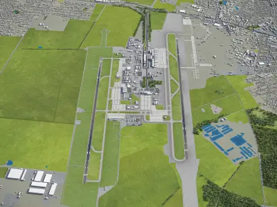 Kyiv - Boryspil Airport - KBP Low-poly 3D model