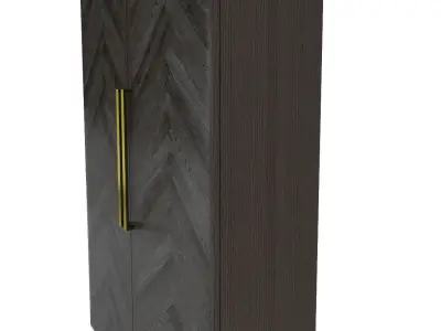 Restoration Hardware- Herringbone Cabinet-003 3D model