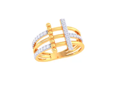 Women Ring  Render 3dm STL OBJ FBX Details 3D print model 153