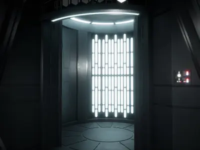 Light Cruiser Style asset Pack Low-poly 3D model