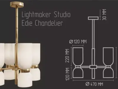 Lightmaker Studio Edie Chandelier 3D model