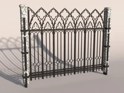 Fence 02 3D model