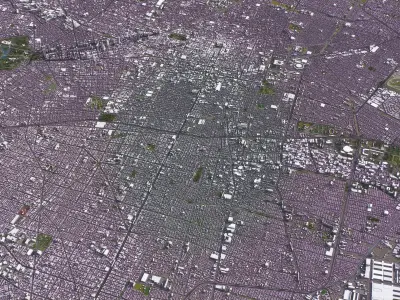 Mexico City Low-poly 3D model