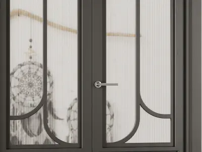 Entrance door set32 3D model