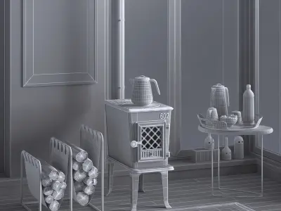 Au coin du feu 01 3D model