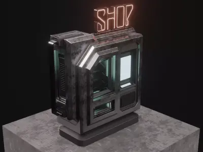SCI-FI SHOP-VENDING MACHINE 3D model