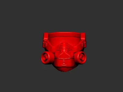 Gas mask helmet 3d model scifi sculpt 3D model