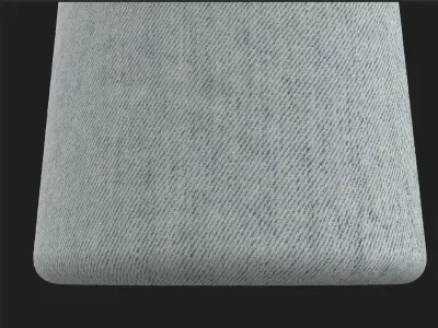 4K Photorealistic Clean Light Blue Denim  Texture