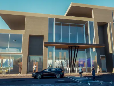 Museum Building Revit Project 3D model