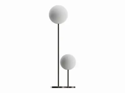 Outdoor and indoor cordless table and floor lamp set 3D model