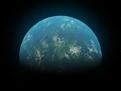 4 Planets Pack 3D model