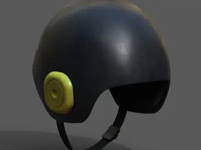 Helmet scifi military combat 3d model low poly futuristic  Low-poly 3D model