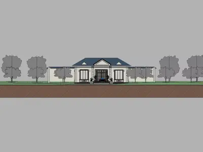 Classic House Revit Model 7 3D model
