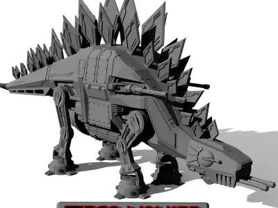 STEGO-WALKER - STARWARS AT-AT WALKER X DINOSAUR 3D print model