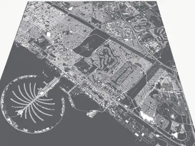 Cityscape Dubai UAE 3D model