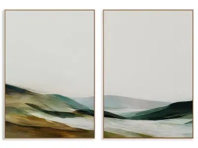 Abstract Painting Frame set 3D model 856