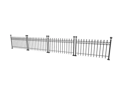 Fence metal 3D model