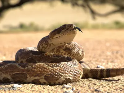  Rattlesnake Rigged for Cinema 4D 